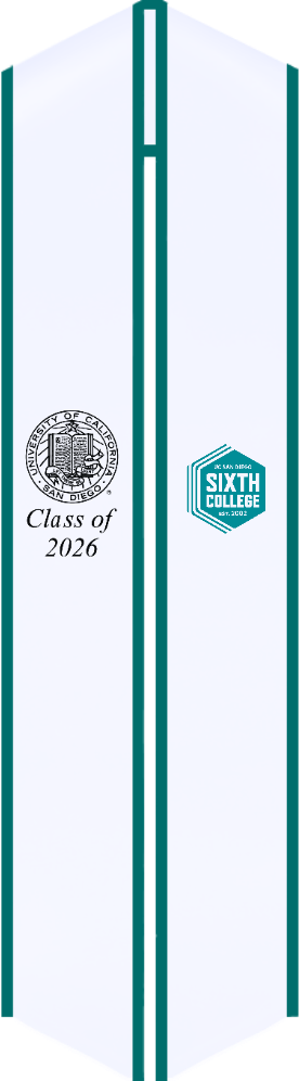 UCSD Sixth College Stole [MADE-TO-ORDER]
